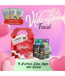 Schesir After Dark Valentine Feast'25 Gift Pack For Cats